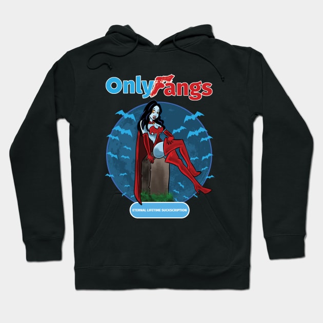 Only Fangs Hoodie by Daily Detour